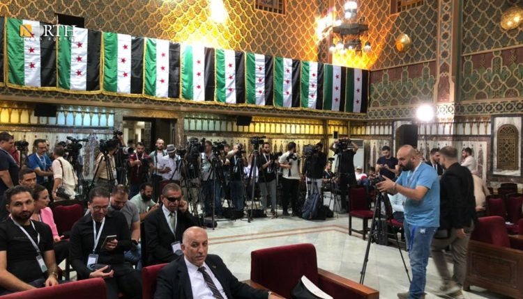 مؤتمر صحفي للجنة العليا لانتخابات مجلس الشعب بدمشق – نورث برس