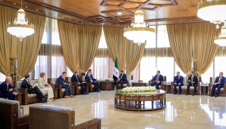 لقاء الرئيس الشرع مع الوفد الألماني برئاسة وزير الخارجية