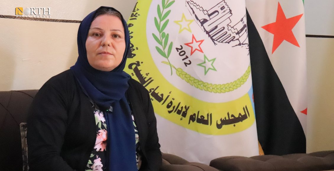الرئيسة المشاركة لمجلس حيي الشيخ مقصود والأشرفية هيفين سليمان – نورث برس