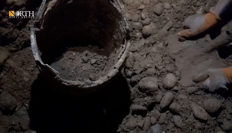 أحد مواقع التنقيب في ريف دمشق - نورث برس