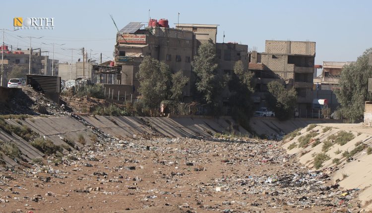 نفايات في مجرى نهر "جقجق" بالحسكة - نورث برس