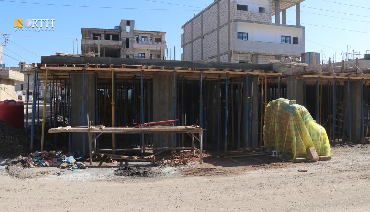 بناء قيد الإنشاء في الحسكة - نورث برس