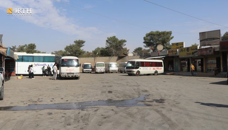 كراج نقل الركاب في الحسكة - نورث برس