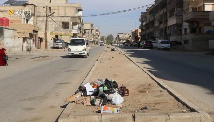 تجمع للقمامة في أحد أحياء الحسكة - نورث برس