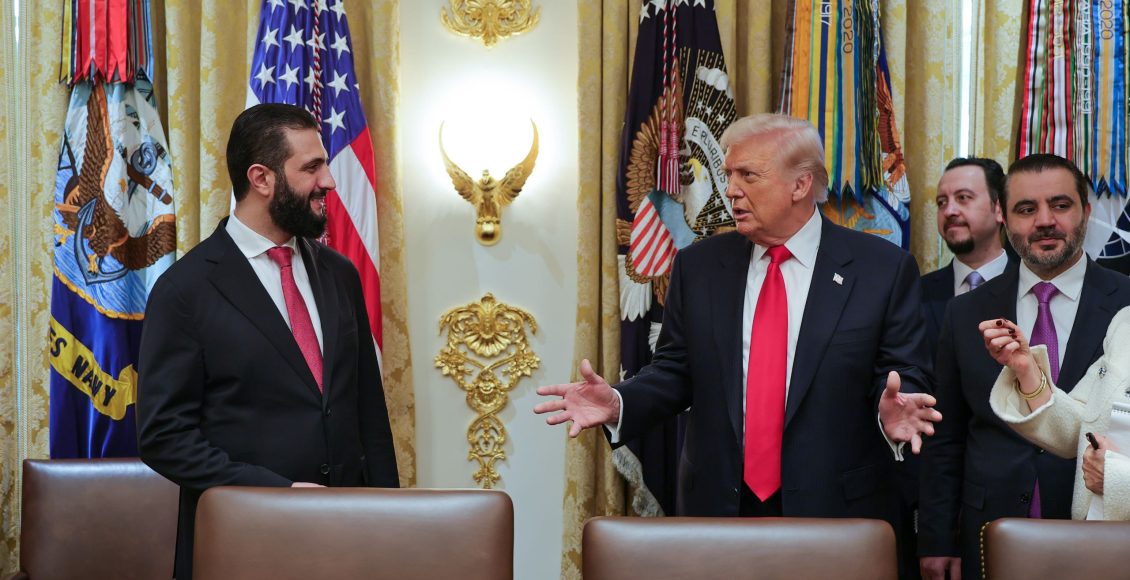لقاء الرئيس السوري أحمد الشرع بنظريه الأميركي دونالد ترامب في واشنطن