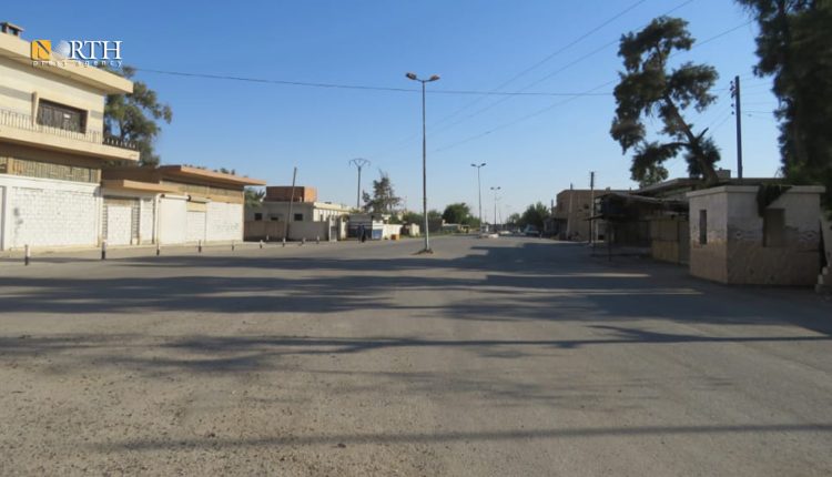 شارع البلدية وسط بلدة ذيبان بريف دير الزور الشرقي ـ نورث برس/ أرشيف