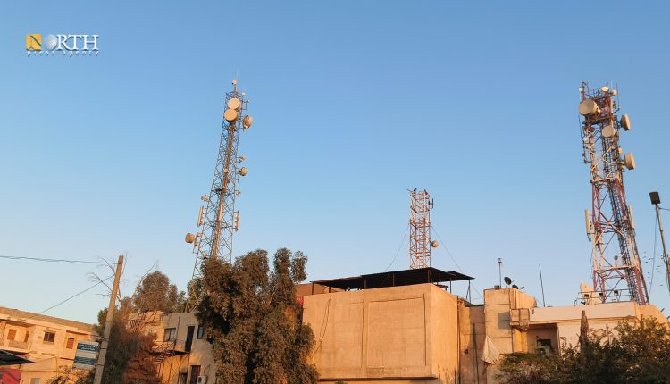 برج اتصالات في دير الزور - نورث برس