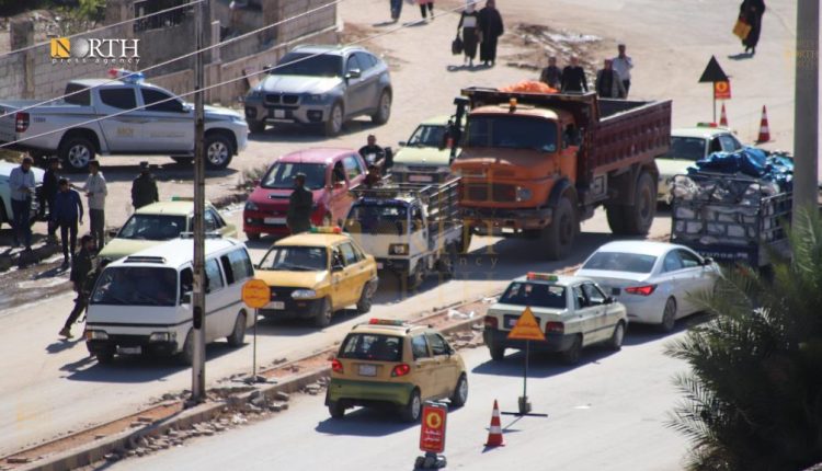 حواجز ونقاط حكومية بمحيط الأحياء الكردية في حلب - نورث برس/ أرشيفية