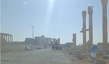 دورية أميركية سورية خلال زيارة إلى مدينة تدمر والبادية السورية