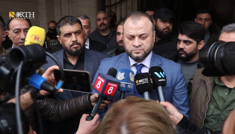 مؤتمر صحفي لقائد الأمن الداخلي في محافظة الحسكة مروان العلي – نورث برس