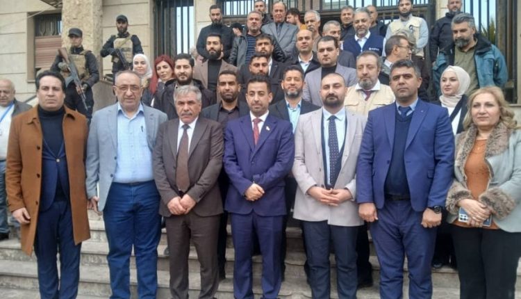 وزير الصحة مصعب العلي ومحافظ الحسكة نور الدين عيسى