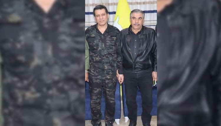 نورالدين أحمد بجانب القائد العام لقسد الجنرال مظلوم عبدي - متداول