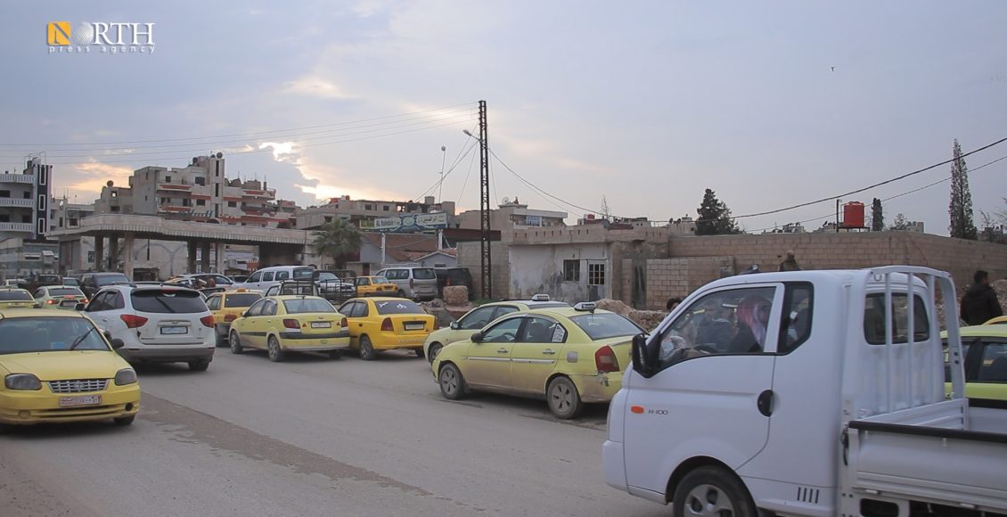 أزمة على إحدى محطات الوقود في مدينة القامشلي – نورث برس