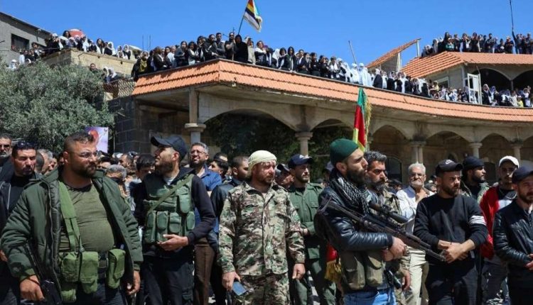 عناصر في الحرس الوطني في السويداء