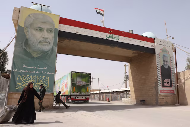 معبر الشلامجة الحدودي بين العراق وإيران - رويترز