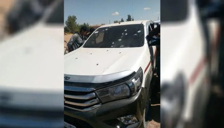 آثار من الاشتباك بريف تل كوجر بين الأمن العام ومسلحين