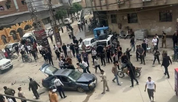 موقع الانفجار بمطقة السيدة زينب بريف دمشق
