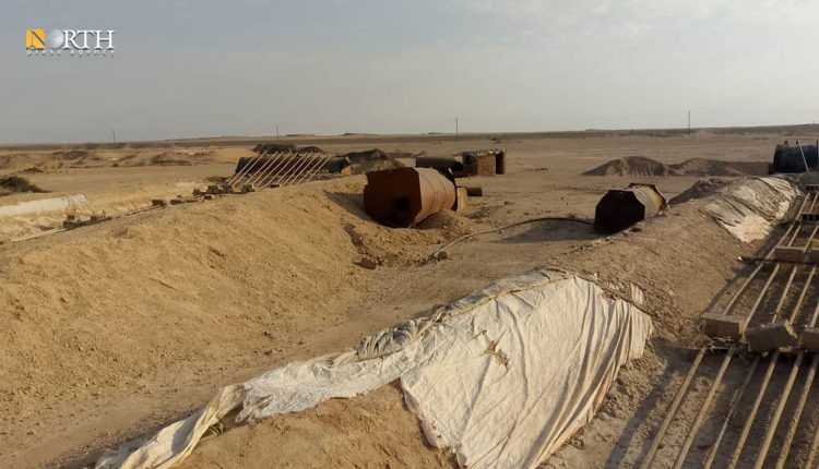 حراقات نفطية ببادية دير الزور- نورث برس