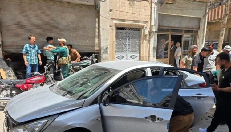 انفجار سيارة بعبوة ناسفة في مدينة الباب بريف حلب
