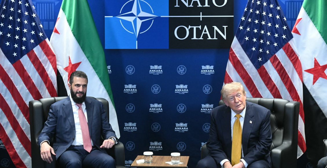 الرئيس الأميركي دونالد ترامب والرئيس السوري أحمد الشرع