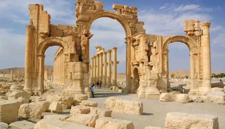مدينة تدمر الأثرية وسط سوريا
