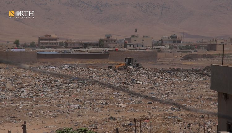 مكب النفايات في قرية "كري رش" شرق القامشلي ـ نورث برس