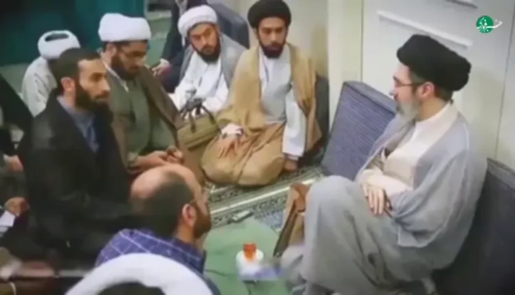 صورة من الفيديو المنتشر لمجتبي خامنئي
