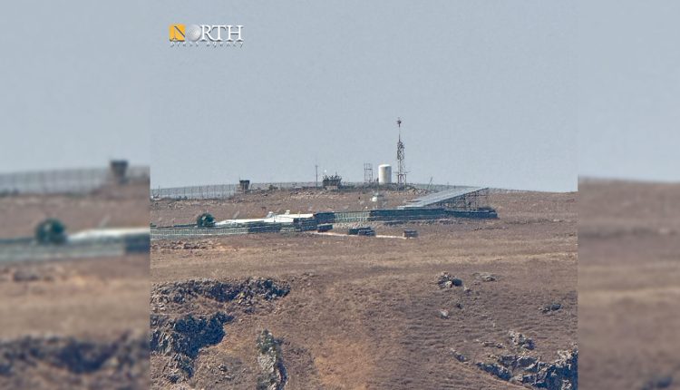 نقطة عسكرية سرائيلية مقابل قرية معرية من جهة الجولان
