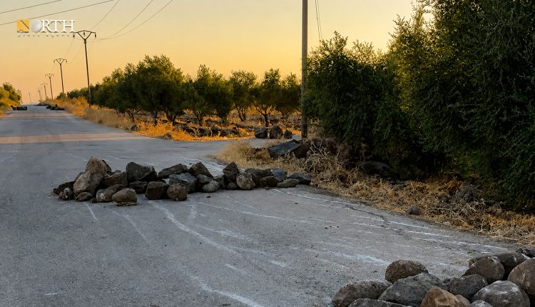 قطع للطرقات أمام الدوريات الإسرائيلية في ريف درعا ـ نورث برس