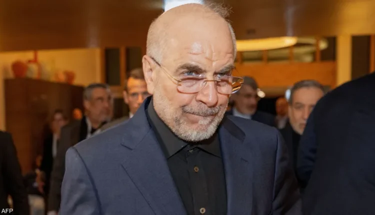 رئيس البرلمان الإيراني، محمد باقر قاليباف – أ ف ب