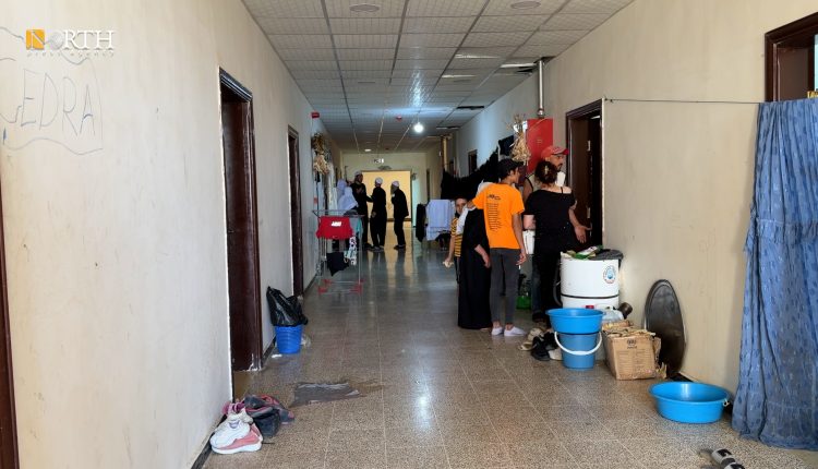 مركز إيواء "سليمان اشتي" في قرية مصاد بريف السويداء ـ نورث برس
